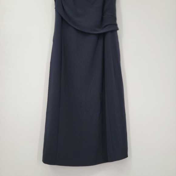 MaxMara LBD Black Dress Women's 10 Minimalist Elegant Sheath Knee Length - Picture 7 of 16